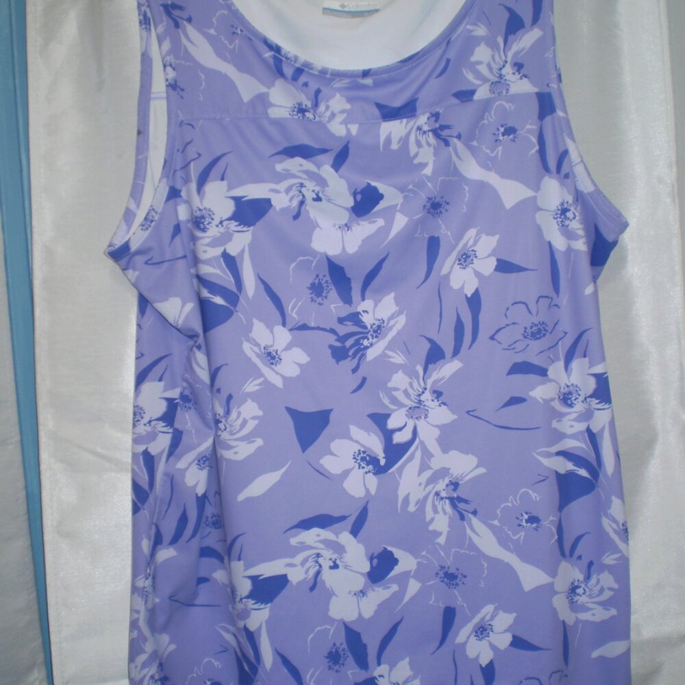 COLUMBIA LAVENDER WORKOUT TANK SZ XL